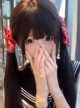 日系少女红色波点蝴蝶结发夹可爱jk制服大号对夹元气高级感发饰