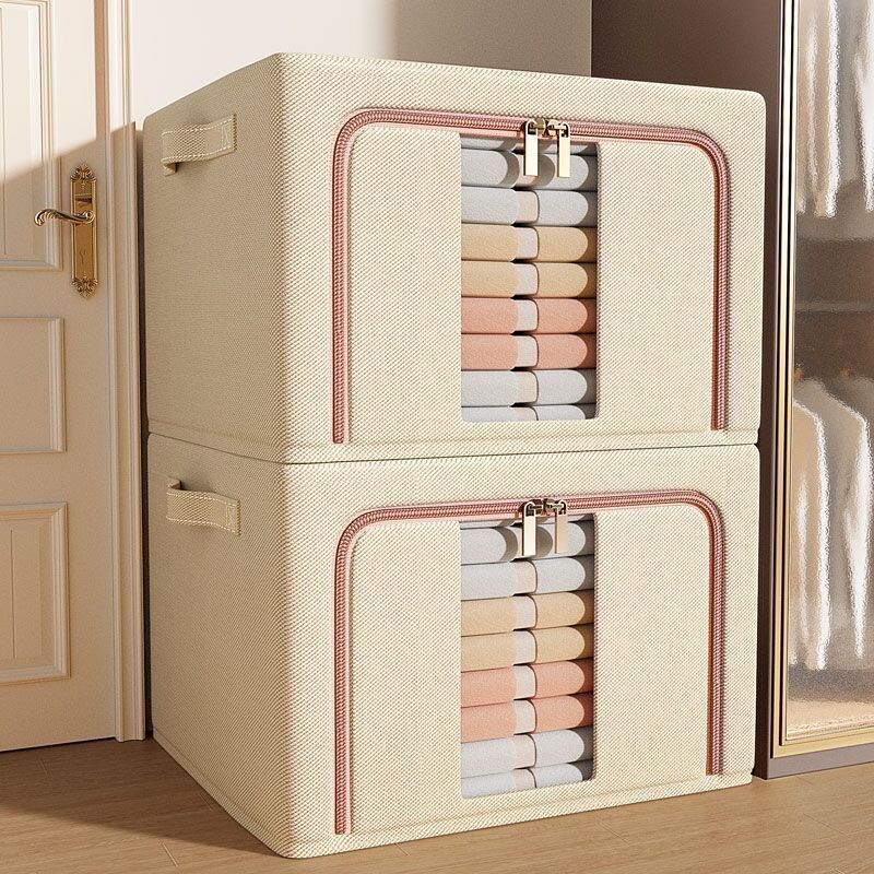 衣服收纳箱大容量家用衣柜专用布艺储物箱衣物被子整理箱百纳箱