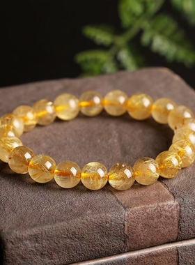 金发晶手链金发晶手串