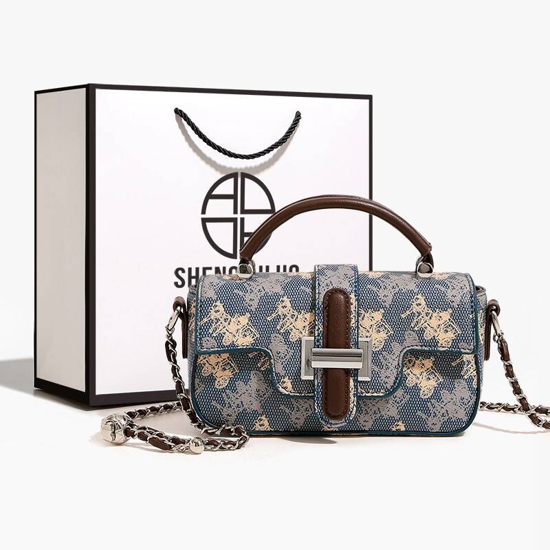 爱玛女仕香港品牌链条包包女新款轻奢小众高级感小方包通勤手提斜