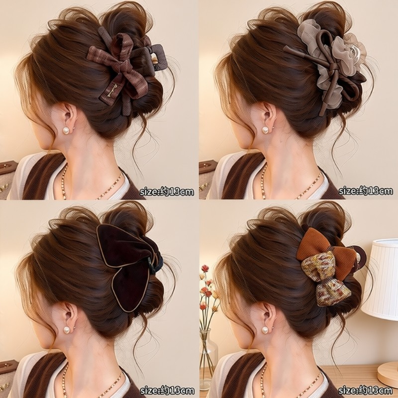 蝴蝶结抓夹发夹女后脑勺2025新款高级感大号盘发鲨鱼夹子头饰秋冬,饰品/流行首饰/时尚饰品新,发饰,淘宝优惠券,粉丝福利购,淘宝优惠卷
