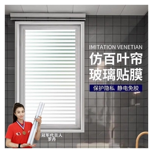 玻璃窗防窥膜磨砂透光不透明浴室卫生间窗户遮光隐私贴纸背胶静电