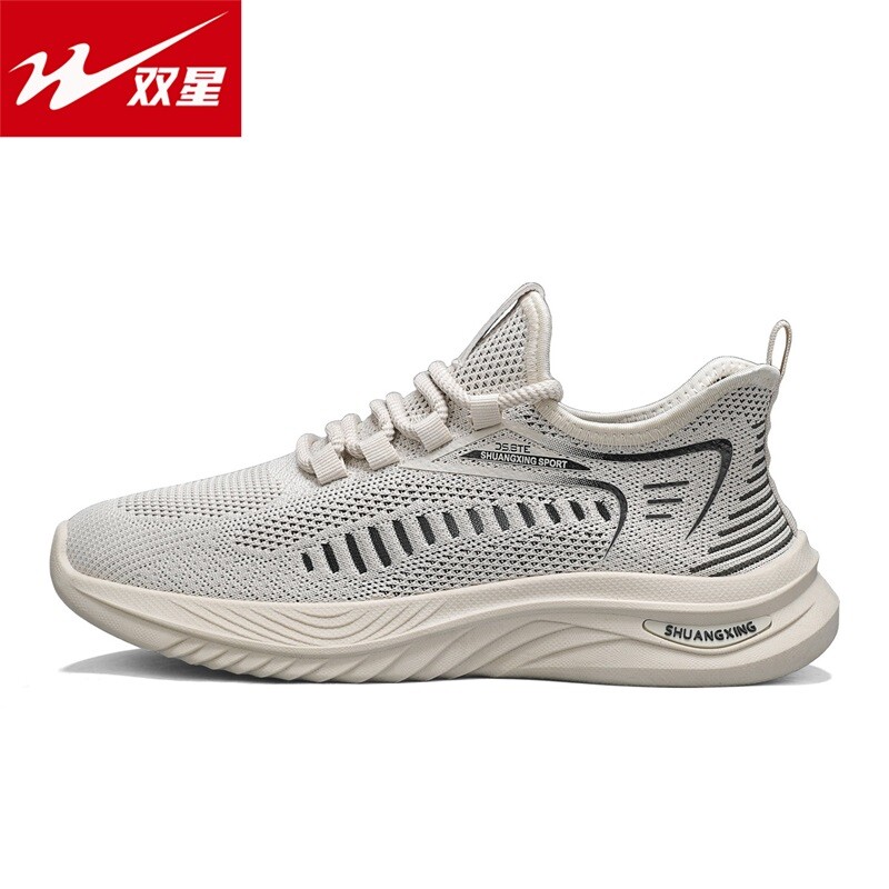 双星男鞋2026新款春季男士网面透气网鞋软底轻便休闲运动椰子潮鞋