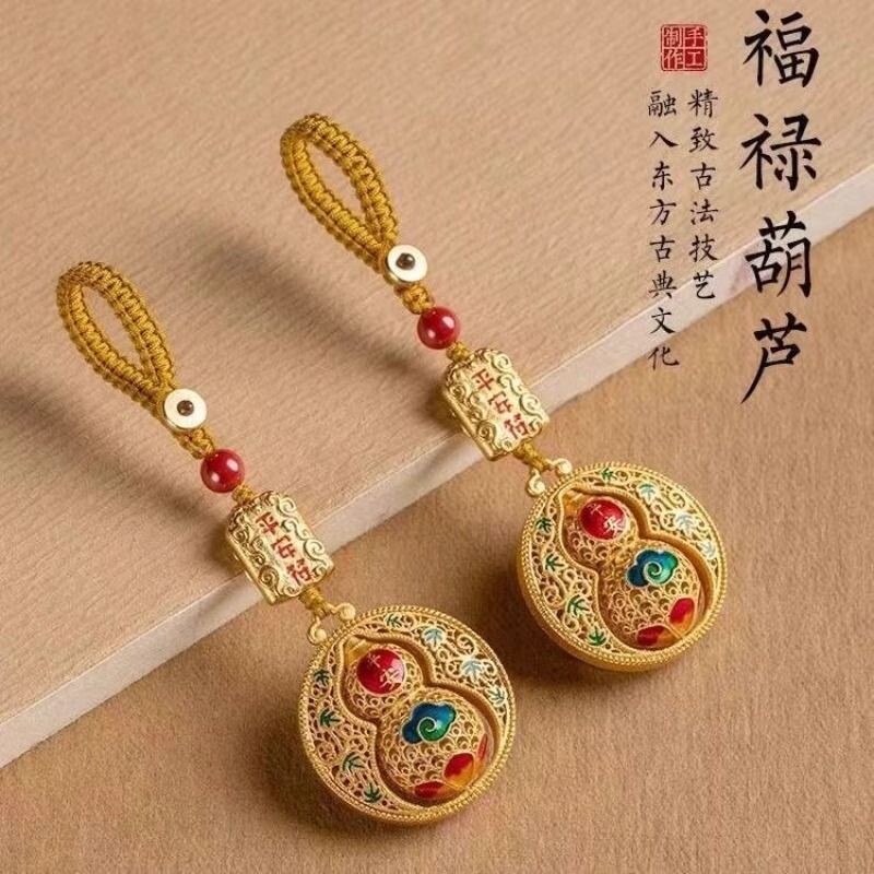 招财转运汽车葫芦钥匙扣钥匙平安挂饰男女福禄款式钥匙链礼品挂件