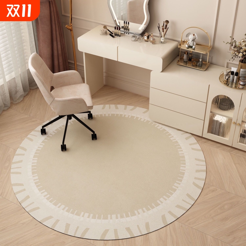 圆形地毯卧室电脑椅子地垫客厅懒人沙发垫子家用摇椅脚垫防滑耐脏