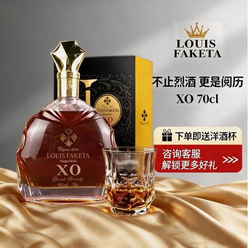 法国进口XO洋酒白兰地700ml