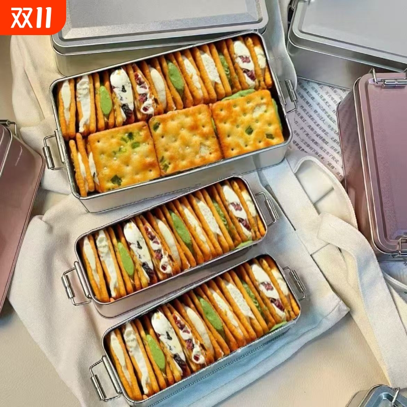 台湾！香葱牛轧糖夹心饼干/抹茶味牛扎网红小吃休闲零食牛轧饼