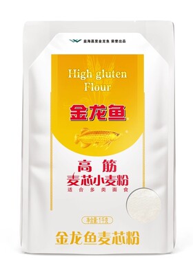 金龙鱼面粉1kg高筋麦芯小麦粉包子馒头饺子面条家用小袋麦香专业