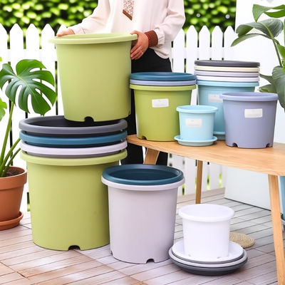 花Deepot加厚四季加仑盆控根透气月季树脂塑料大花盆阳台室内庭院