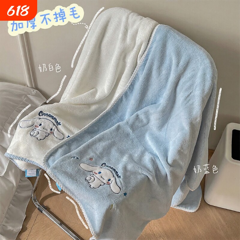 玉桂狗浴巾女三件套卡通可爱毛巾套装加厚吸水速干裹巾不掉毛干发