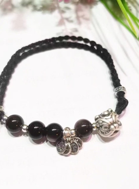 925银瑞兽貔貅平安喜乐手链情侣