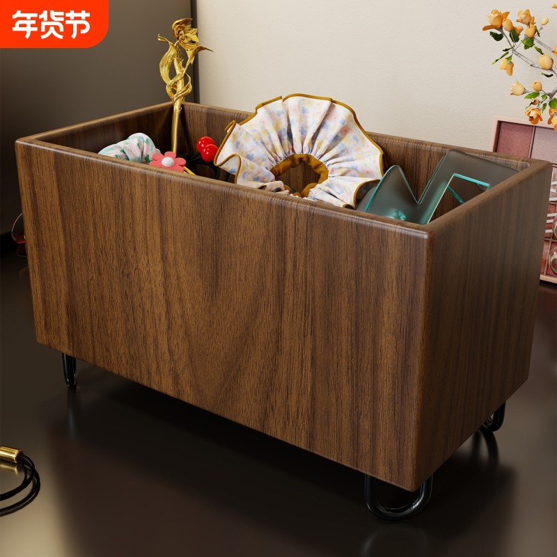 实木发圈收纳架桌面发夹饰品精致收纳盒梳妆台轻奢敞口放置架黄金,收纳整理,首饰盒,淘宝优惠券,粉丝福利购,淘宝优惠卷