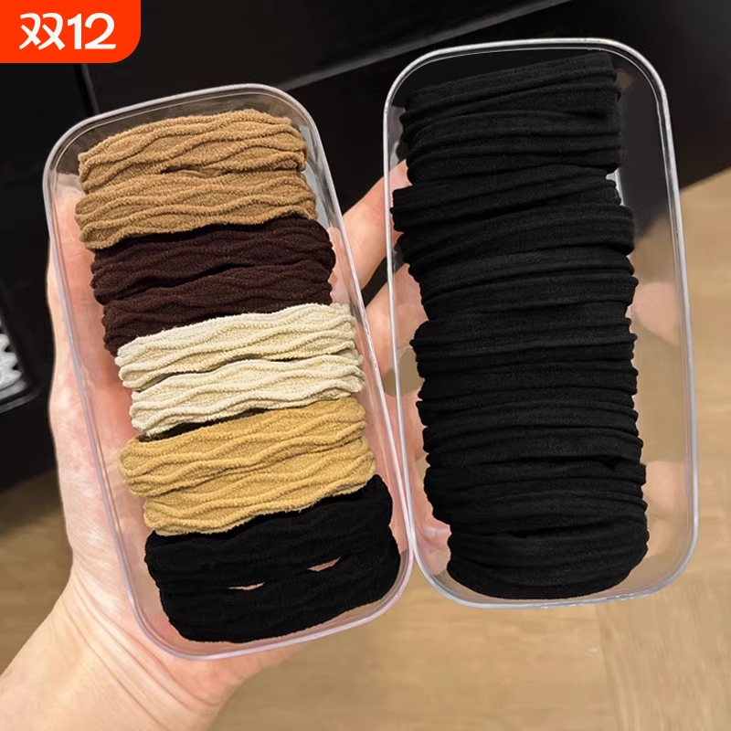 高弹力发绳2025新款高端橡皮筋女扎头发发圈不勒头发耐用头绳头饰