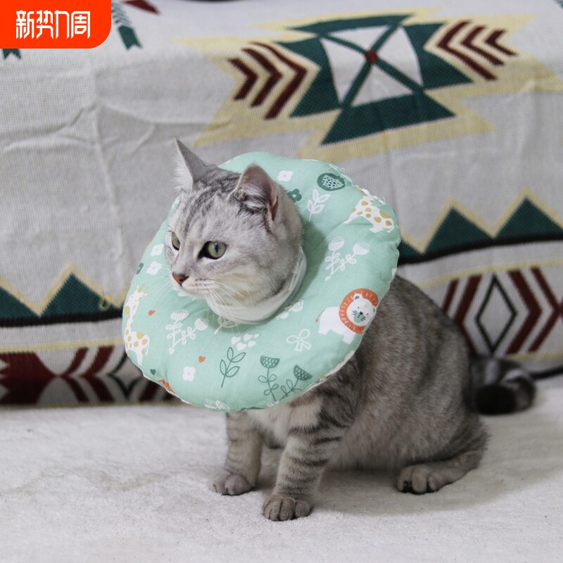 宠物猫咪绝育术后项圈伊丽莎白圈防咬防舔猫脖圈耻辱圈软猫咪用品