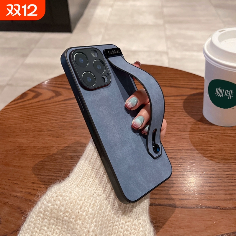 时尚可腕带可支架防摔手机壳