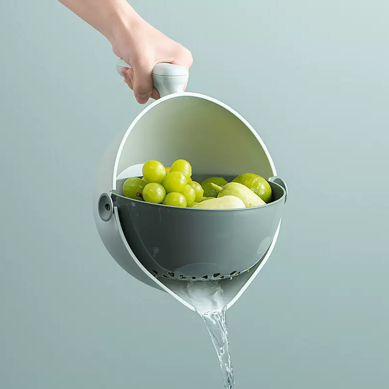Dintake洗菜盆沥水篮家用厨房双层洗菜篮子滤水淘菜盆客厅水果盘,餐饮具,洗菜盆/沥水篮/漏水筛,淘宝优惠券,粉丝福利购,淘宝优惠卷