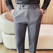 商务正装 春款 裤 修身 0313k 春夏男西裤 西装 刺绣休闲直筒2026新款
