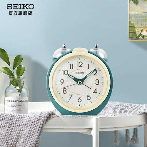 精工seiko静音扫秒智慧光能夜灯