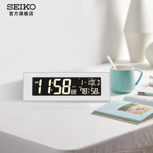 Seiko电子闹钟精工显示卧室静音