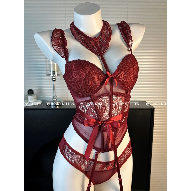 FUNNYKITTEN性感吊带睡衣女