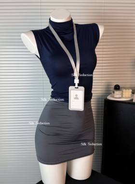 FUNNY KITTEN性感御姐风修身辣妹包臀裙秘书制服约会睡衣女套装