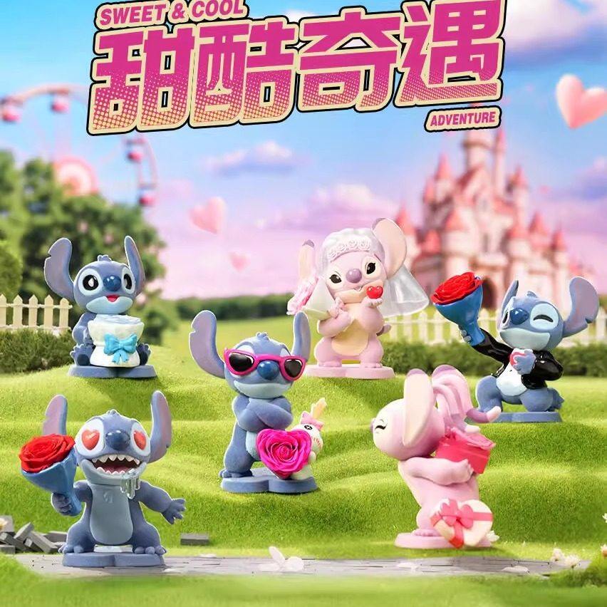 正版迪士尼史迪奇甜酷奇遇永生花系列盲盒潮玩摆件礼物女生
