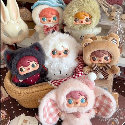 正品52TOYS波卡波卡我与我搪胶毛绒盲盒潮玩可爱玩偶包包挂件礼物