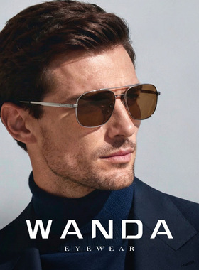 男士飞行员双梁偏光太阳镜