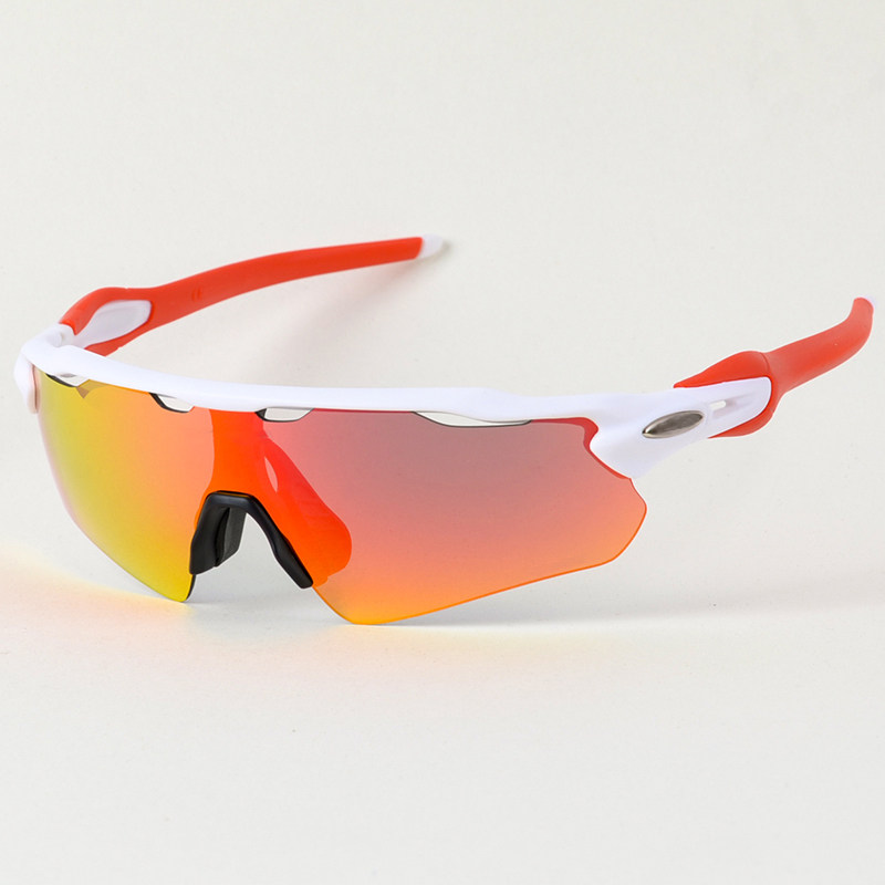 thumbnail for TR90 sunglasses with interchangeable lenses, outdoor colorful cycling glasses, windproof goggles for road bikes