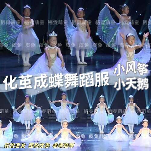 化茧成蝶演出服儿童小风
