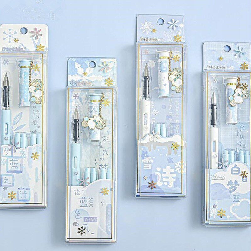 兔子女生可爱蓝笔钢笔套装小学生闺蜜墨囊高颜值礼盒钢笔少女心笔