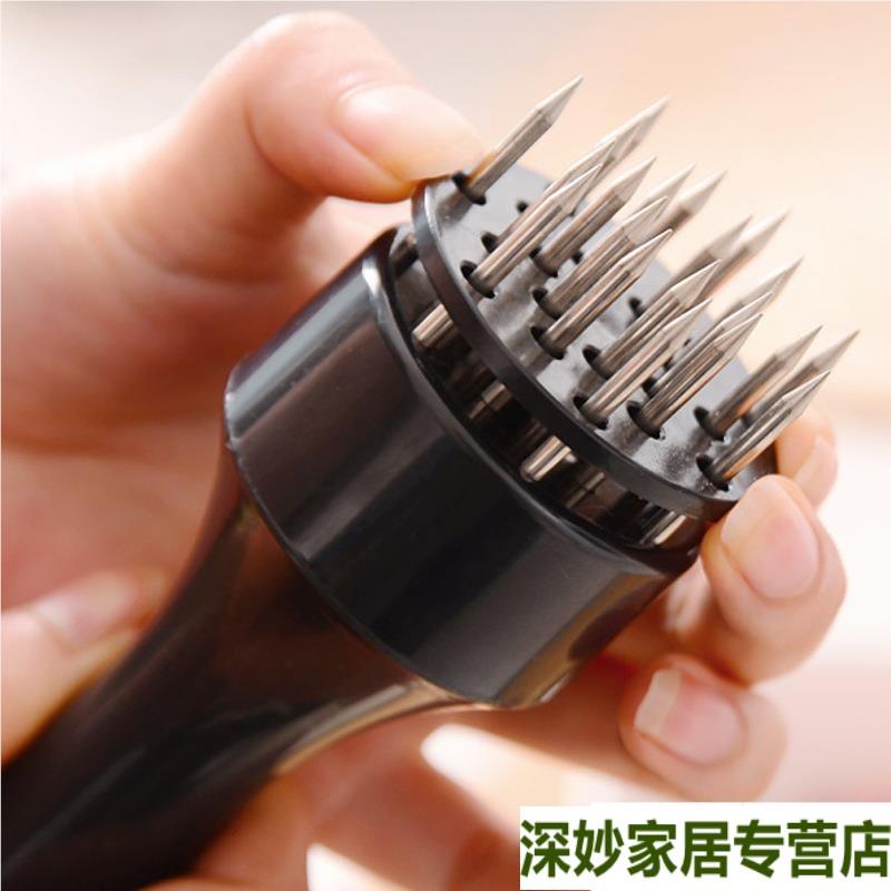 松肉针家用断筋嫩肉针猪扒鸡排敲肉锤不锈钢牛排扎孔器猪皮插