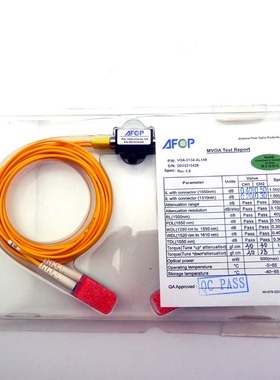 AFOP双路机械可调光纤衰减器VOA-3153-0L141-3134-AL149-XL149在线可调光衰单模LC双芯接头进口MVOA