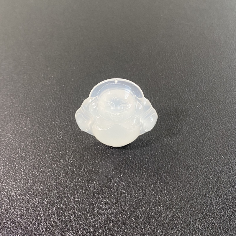 天然翡翠冰种佛公吊坠可镶嵌
