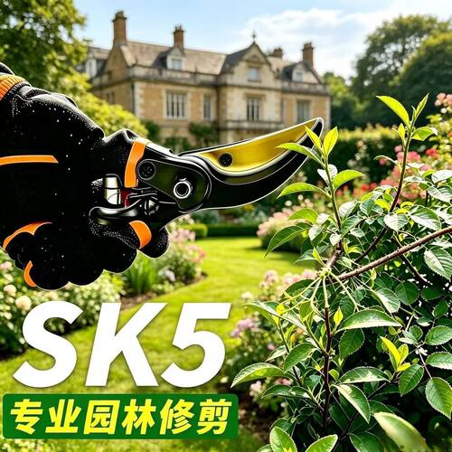 进口SK5德国工具修枝剪园艺剪日本大号枝剪子花木枝原装园林修
