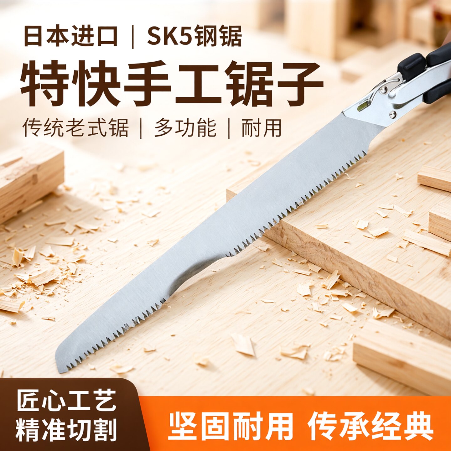 日本进口手锯特快手工锯子传统老式锯多功能SK5钢耐用