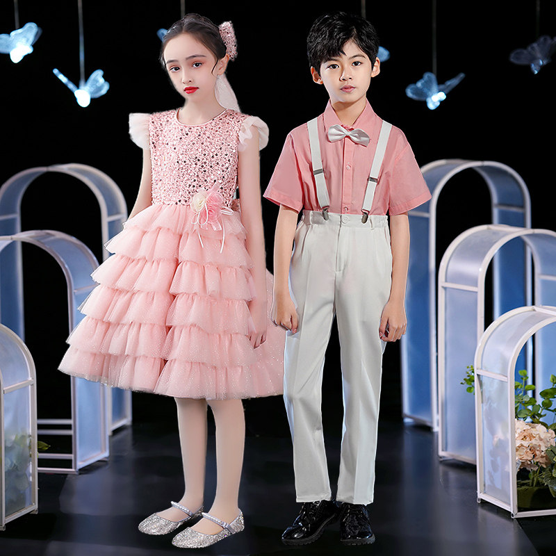 六一儿童合唱服演出服中小学生校服表演服装男女童礼服裙诗歌朗诵