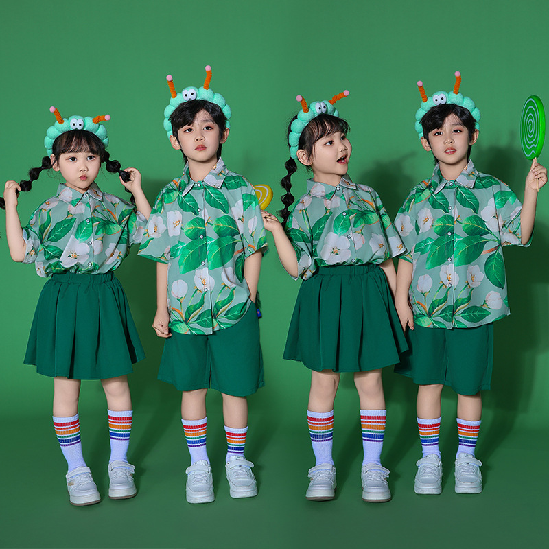 回正品牌园服毕业照校服学院英伦风夏季短袖套装小学生班服88030