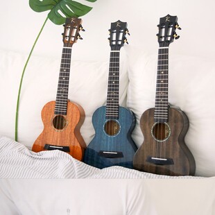 Kaka卡卡单板尤克里里全单MAD女生款 26寸小吉他电箱乌克丽丽