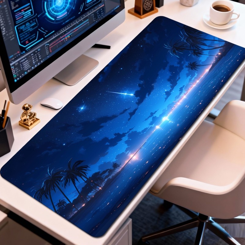鼠标垫超大号二次元游戏垫子办公桌垫电脑键盘加厚橡胶软垫防滑