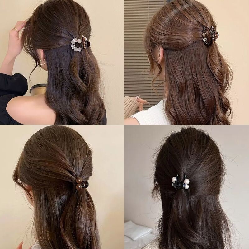 2026新款气质百搭发夹闪钻高级感小抓夹女半扎发卡精致鲨鱼夹发饰