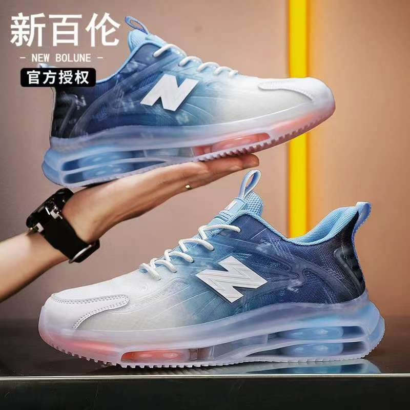 NEW BOLUNE/新百伦男鞋秋季透气软底气垫减震运动休闲鞋老爹潮鞋