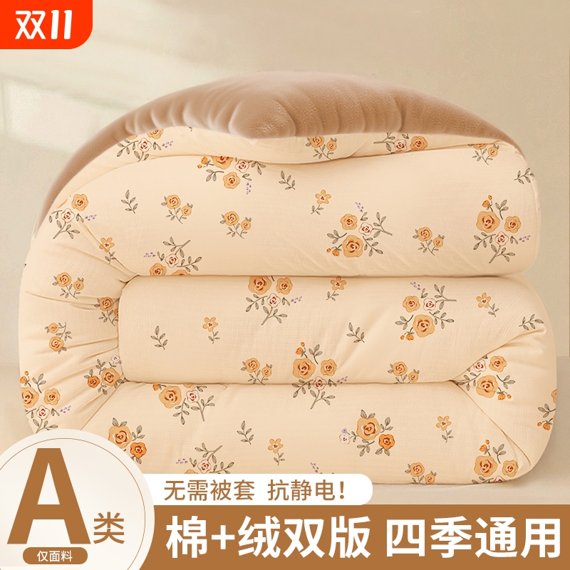 速热抗静电冬被！加厚保暖绒被