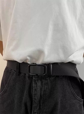 自动扣尼龙帆布牛仔裤腰带