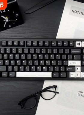 态珀WOB bow黑/白色机械键盘键帽PBT二色大全套原厂高度适美加狮