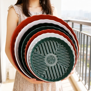 通风透气花盆托盘招财底座家用加厚树脂耐用花盆垫盆栽绿植接水盘