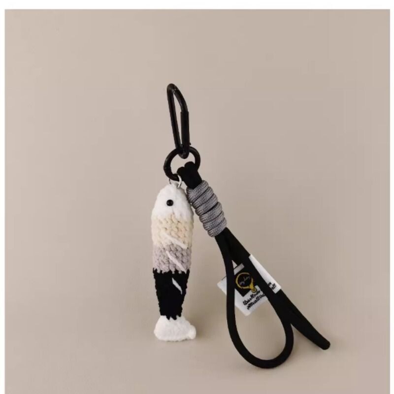 thenabout 小鱼条年年有鱼有余包包挂件挂饰钥匙扣车钥匙挂