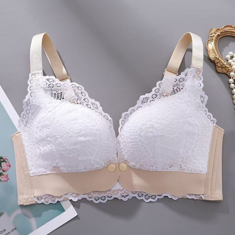 2026年新款扣内衣聚拢产后厚哺乳期防罩专用开大码舒适女式文胸