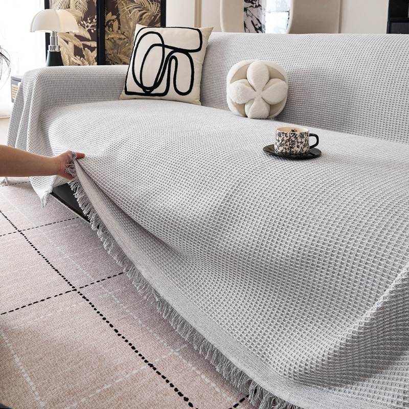 2025新款全包型沙发巾棉纱沙发防滑全盖布沙发套罩盖巾防尘毯