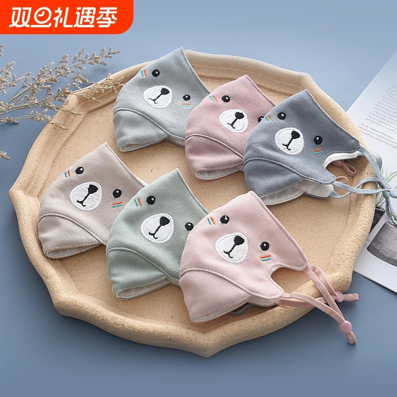 儿童保暖口罩婴儿宝宝冬季卡通小孩专用里层纯棉纱布可洗男童女童